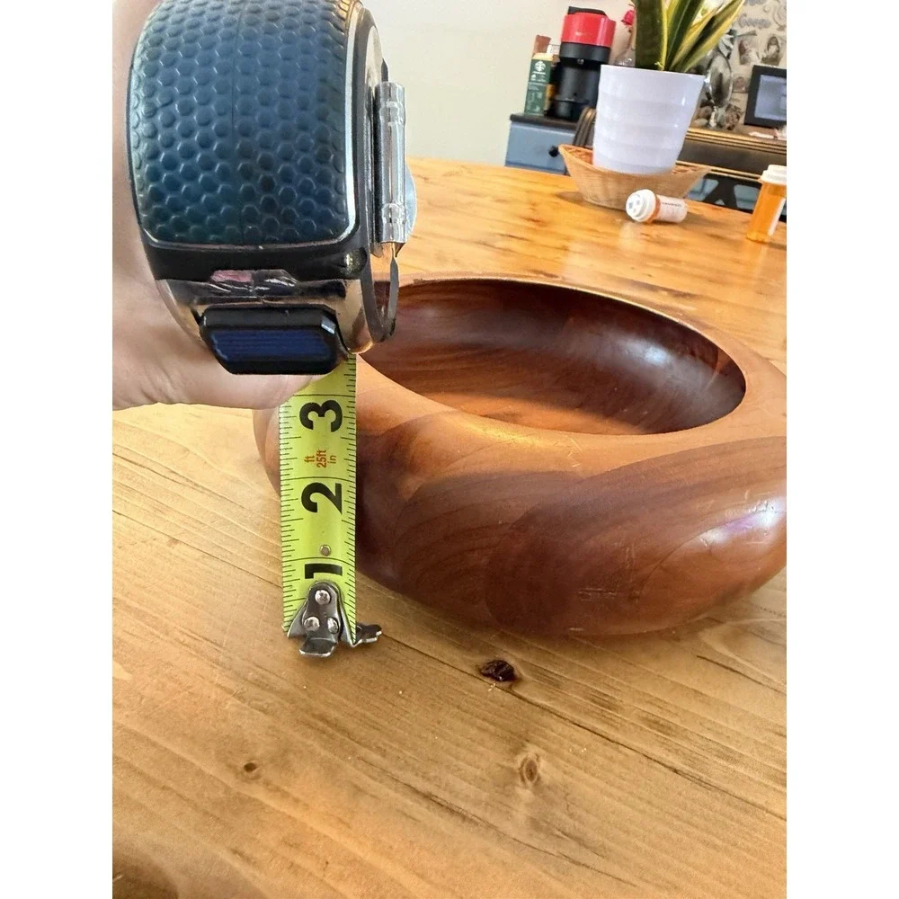 VINTAGE TEAK WOOD BOWL 9